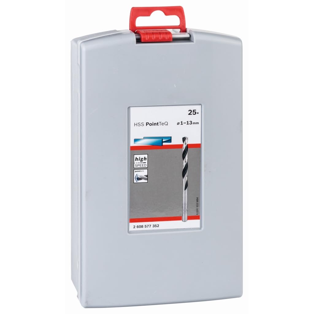 Bosch Professional 25tlg. HSS Spiralbohrer PointTeQ Set (für Metall, ProBox, Zubehör Bohrschrauber)