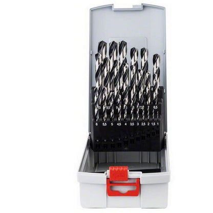 Bosch Professional 25tlg. HSS Spiralbohrer PointTeQ Set (für Metall, ProBox, Zubehör Bohrschrauber)
