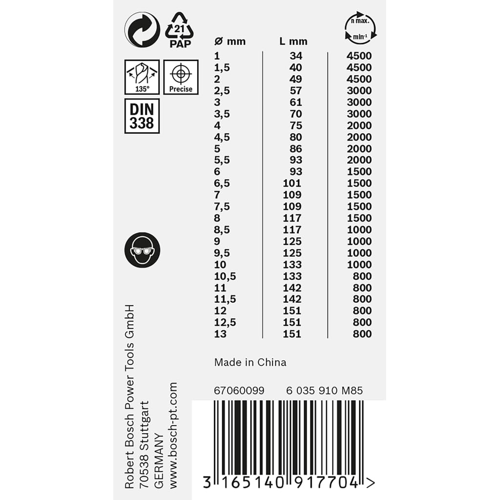 Bosch Professional 25tlg. HSS Spiralbohrer PointTeQ Set (für Metall, ProBox, Zubehör Bohrschrauber)