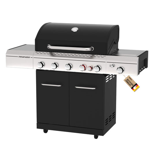 Megamaster 5B Lux Gasgrill 5+1 Brenner – 26 kW Grillwagen