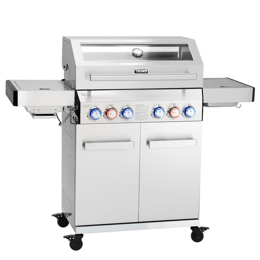 TAINO PLATINUM YAMARA 4+2 Gasgrill – Keramik, Gusseisen