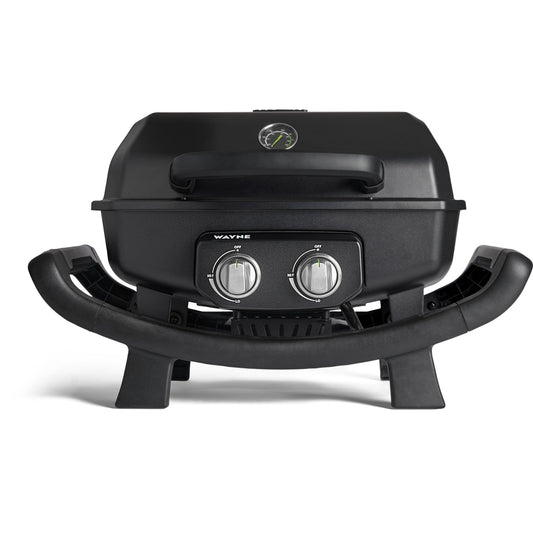 BURNHARD WAYNE 2-Brenner Gasgrill 4,4 kW – Tragbarer Balkongrill