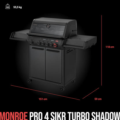 Enders MONROE PRO 4 SIKR Turbo Shadow Gasgrill 800°C