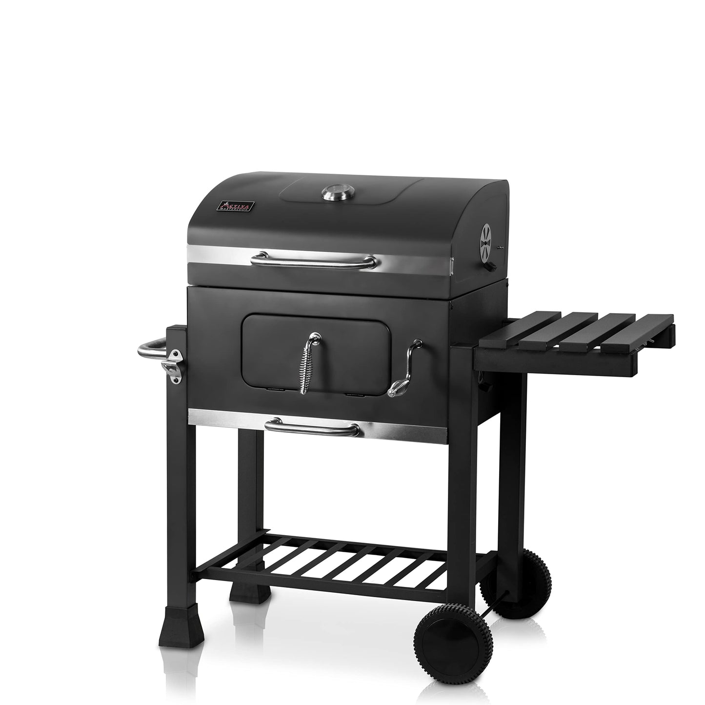ACTIVA Holzkohlegrill Angular Guss – Gusseisenrost & Abdeckhaube