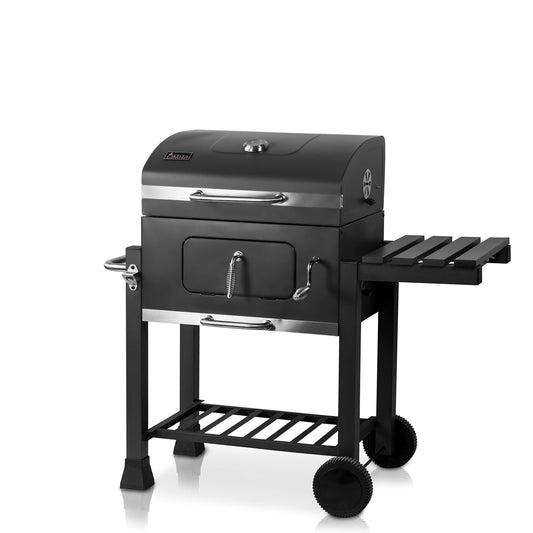 ACTIVA Holzkohlegrill Angular Guss – Gusseisenrost & Abdeckhaube