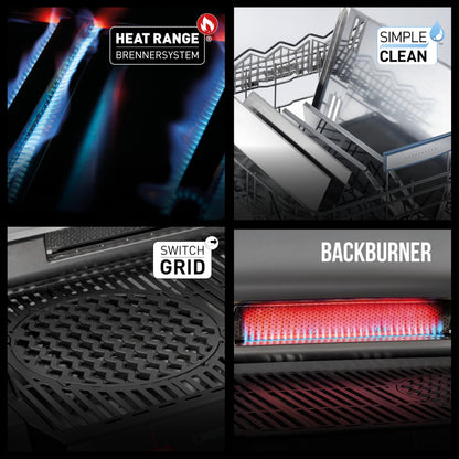 Enders MONROE PRO 4 SIKR Turbo Shadow Gasgrill 800°C