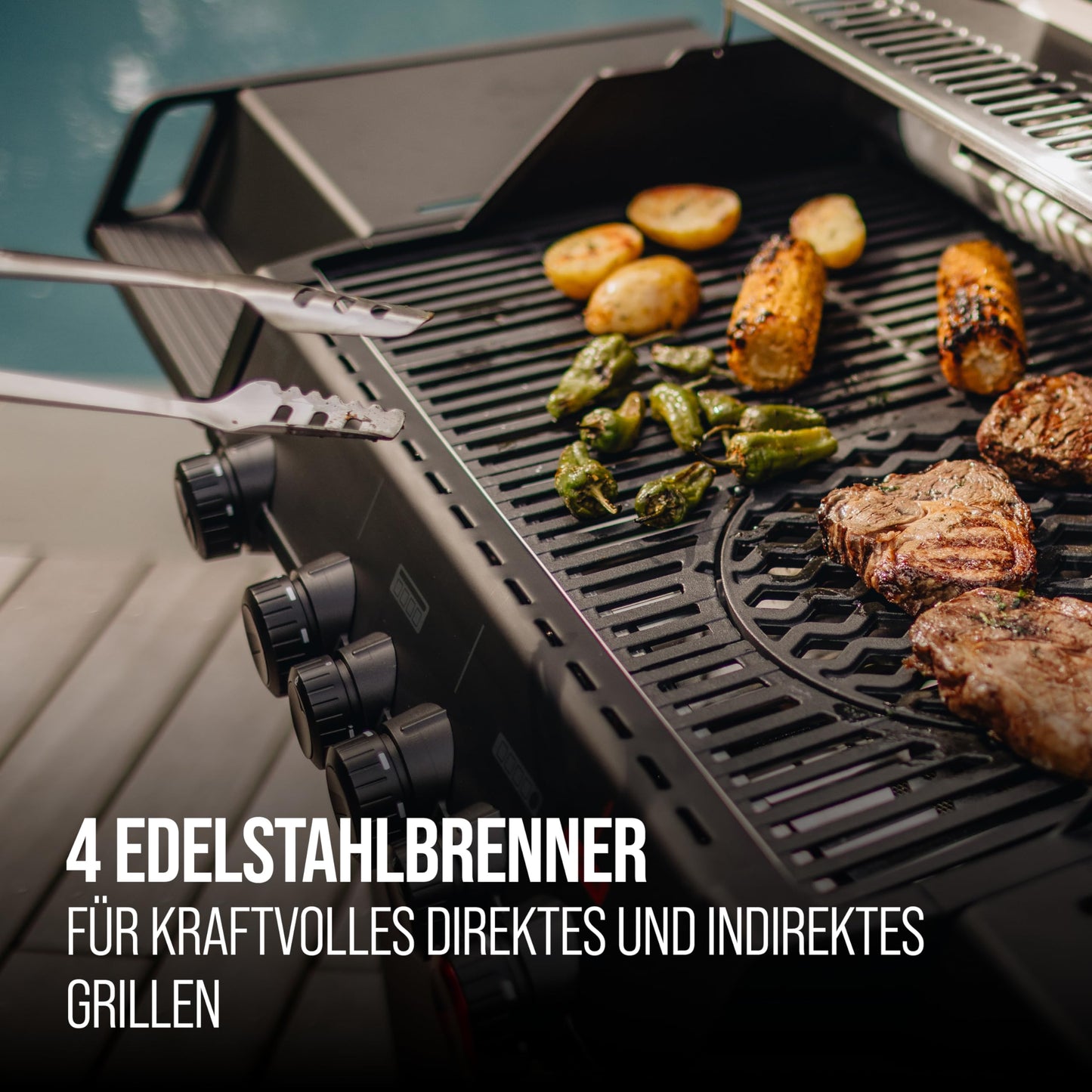 Enders MONROE PRO 4 SIKR Turbo Shadow Gasgrill 800°C